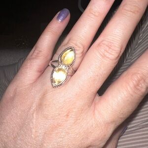 Citrine sterling silver ring size 7